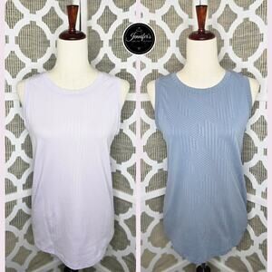 DSG Women's (2) Lavender and Blue Gray Seamless Tank Tops Size MED